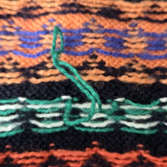 Talbots Fair Isle Button Front Cardigan Sweater Women's Size L - Picture 5 of 6